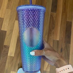 NWT STARBUCKS blue/purple ombré studded venti cup